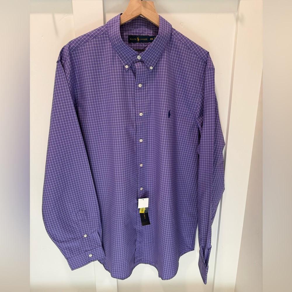 Ralph Lauren Men's Purple Plaid Shirt
